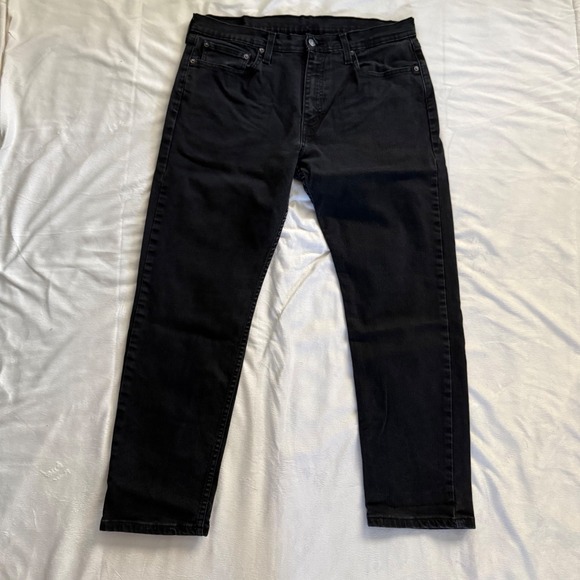 Levi's Other - Levis 502 Taper Fit Jeans Mens 36x30 Black‎ Denim Pants 29507-0001